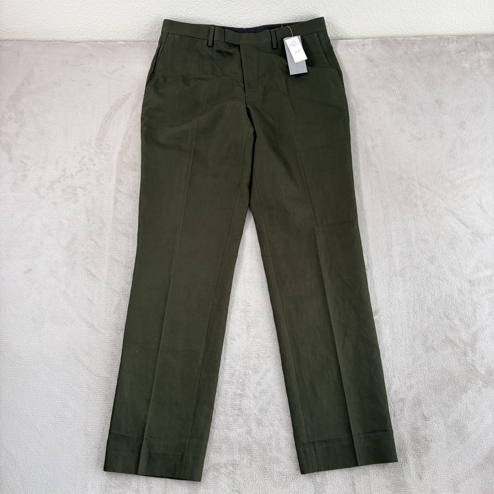 Banana Republic Standard Fit Chino Pants in Green Men 35x36 (Fits 36x35) NWT